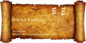 Barta Evelin névjegykártya