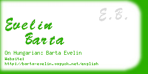 evelin barta business card